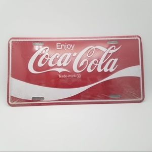 Vintage Coca Cola license plate